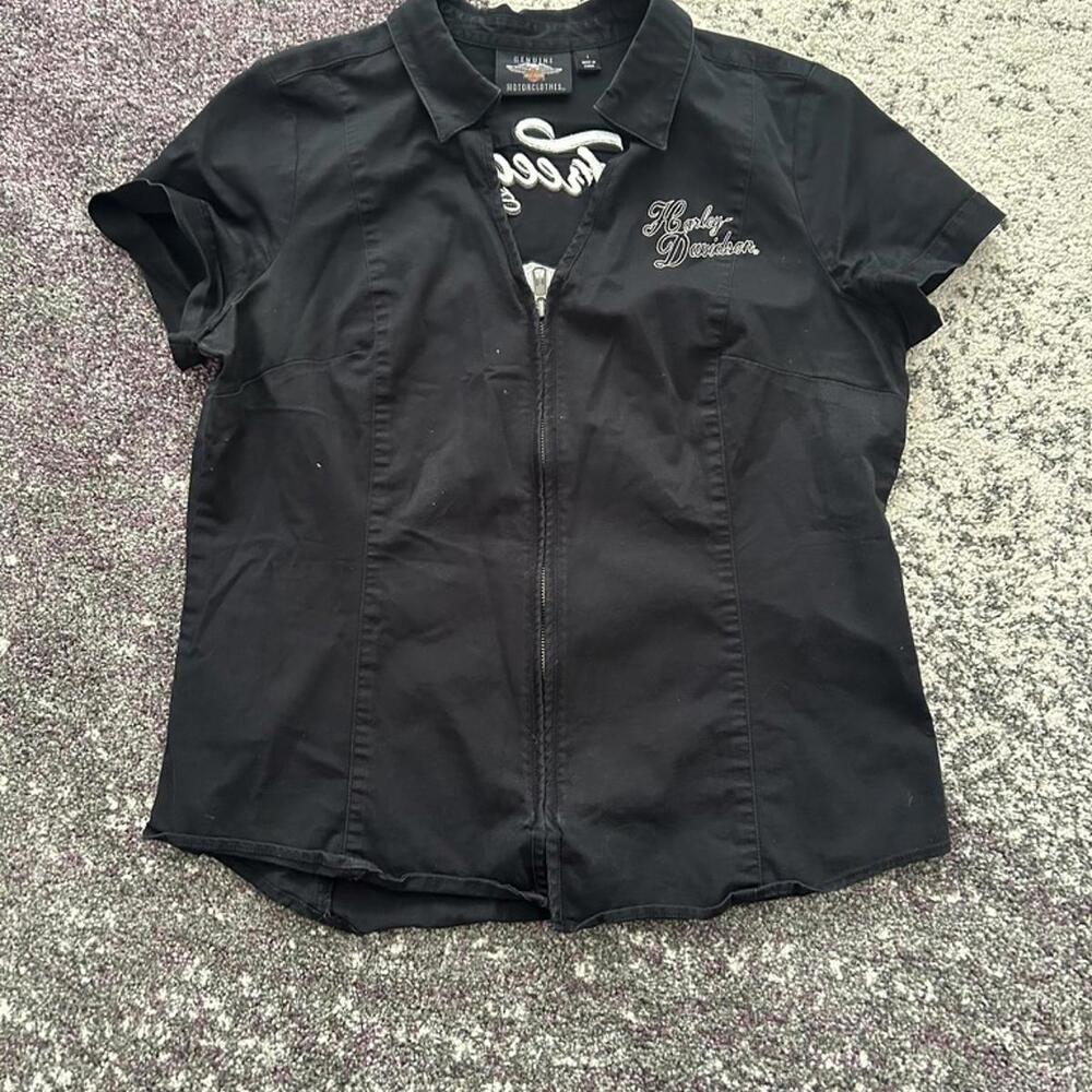 Harley-Davidson Women's "Freedom Be Heard" Zip Short Sleeve